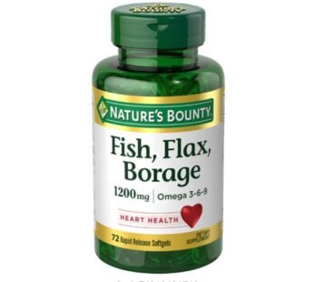 Nature’S Bounty Fish, Flax, Borage X 72
