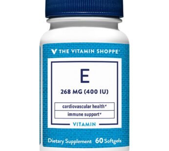 The Vitamin Shoppe E 400 Iu X 60 Soft