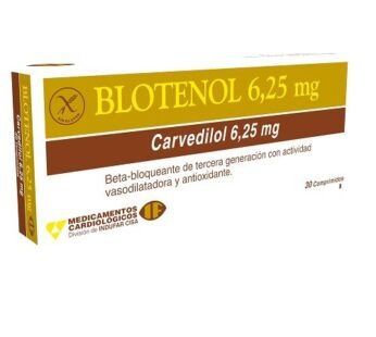 Blotenol 6.25 Mg Caja X 30 Comp.