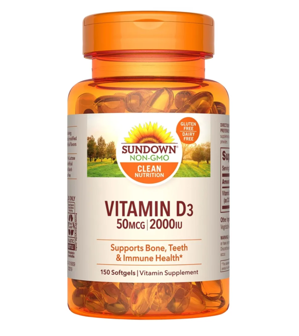 Sundown Vitamina D3 50 Mcg X 150 Caps.
