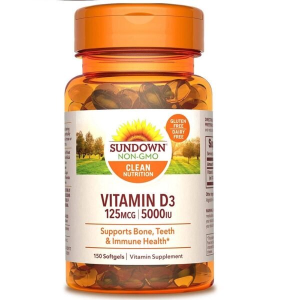Sundown Vitamina D 3 5000 Iu X 150 Caps.