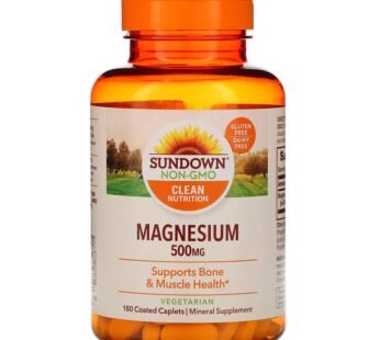 Sundown Magnesium 500mg X 180 Caps
