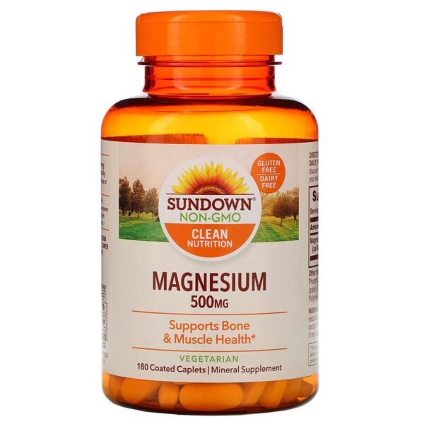 Sundown Magnesium 500mg X 180 Caps
