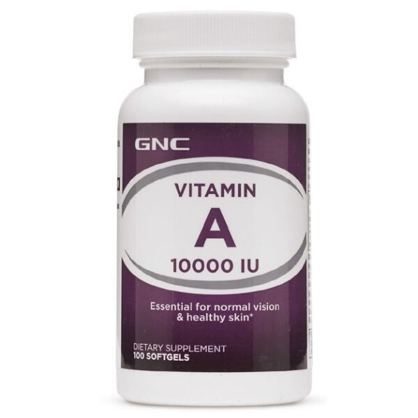 Gnc Vitamin A 10000 Ui X 100 Caps.