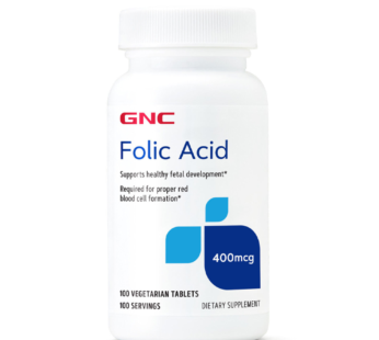 Gnc Folic Acid 400 Mcg X 100 Caps.
