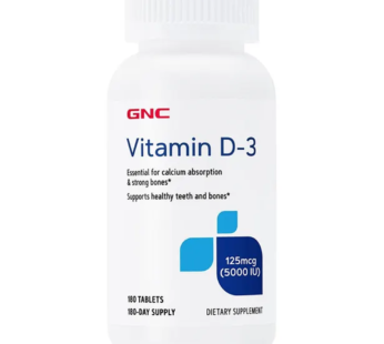 Gnc Vitamin D-3 5000 Iu X 180 Tabletas