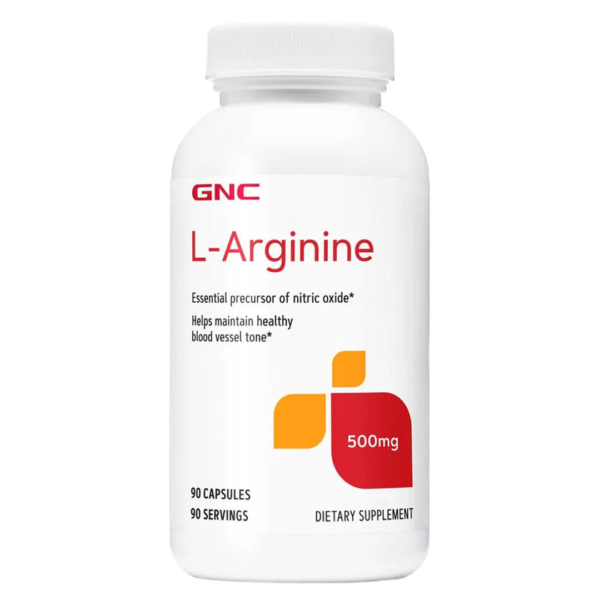Gnc L-Arginine 500 Mg X 90 Caps.