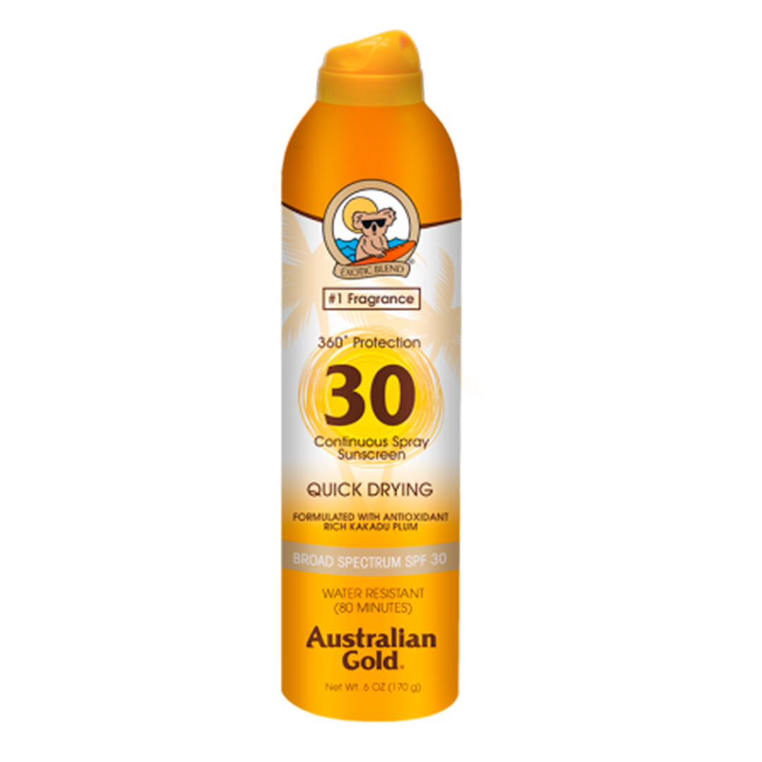 Aust. Gold Clear Continuous Spray Spf30