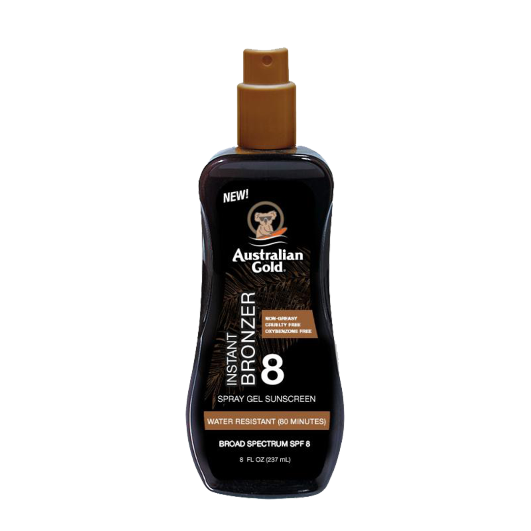 Aust. Gold Instant Bronzer Gel Spf8 237m