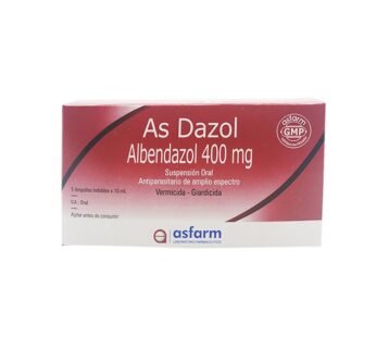 As Dazol 400 Mg Caja X 5 Amp.Beb.