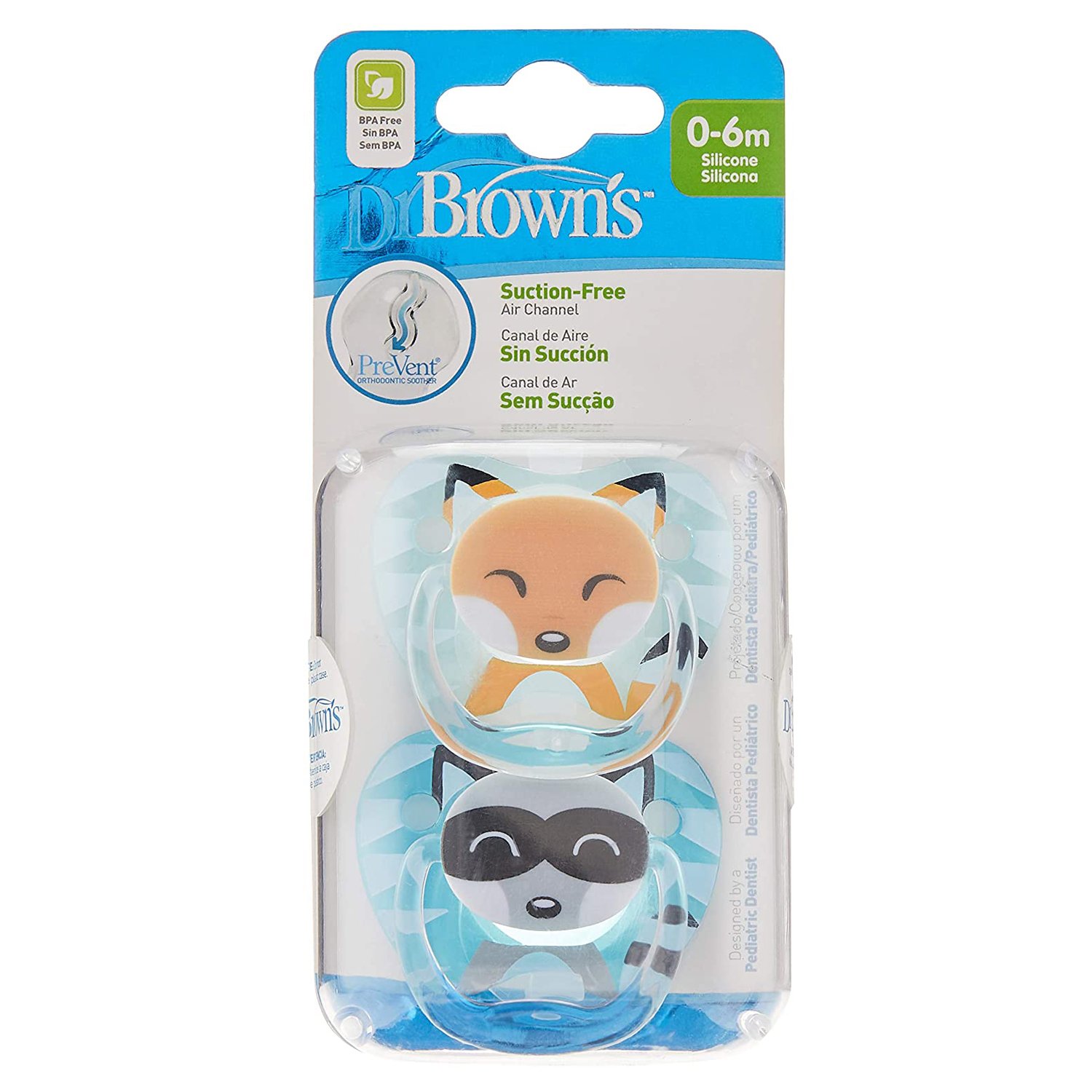 Dr. Brown’s PreVent Chupete X 2 Unidades PV12015 0-6m