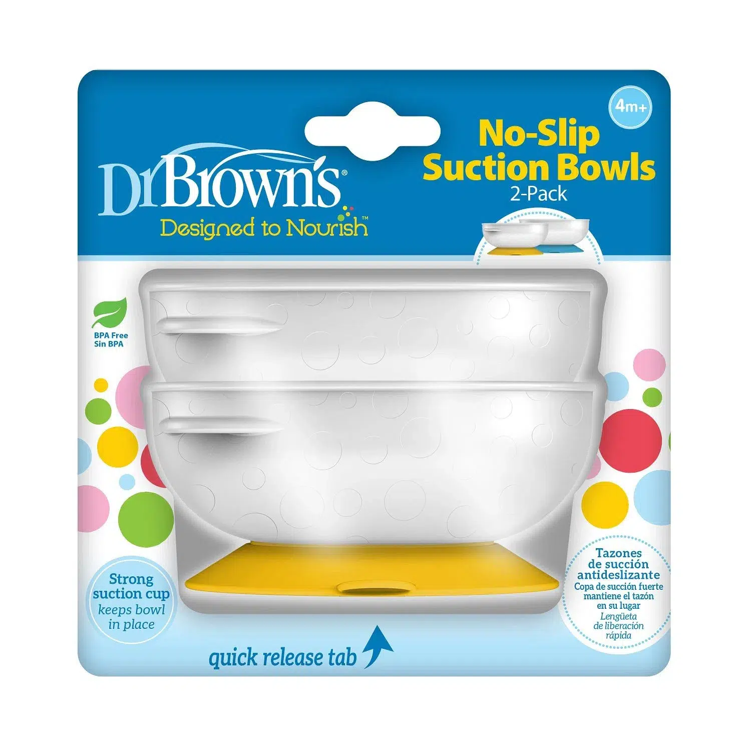 Dr. Brown’s No-Slip Suction Bowls X 2 Unidades TF019 4m+