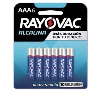 Rayovac Alk Aaa X 6 Unid.