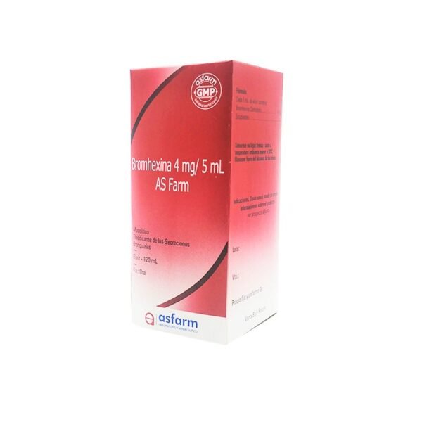 Bromhexina 4mg/5 X 120 Ml (As-Farm)