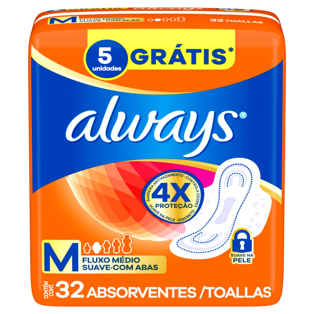 Always Max Protec Suave X 32 Unid.