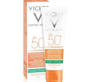 Vichy Capital Soleil Protector Solar SPF 50+ Matificante 3 En 1 X 50ml.