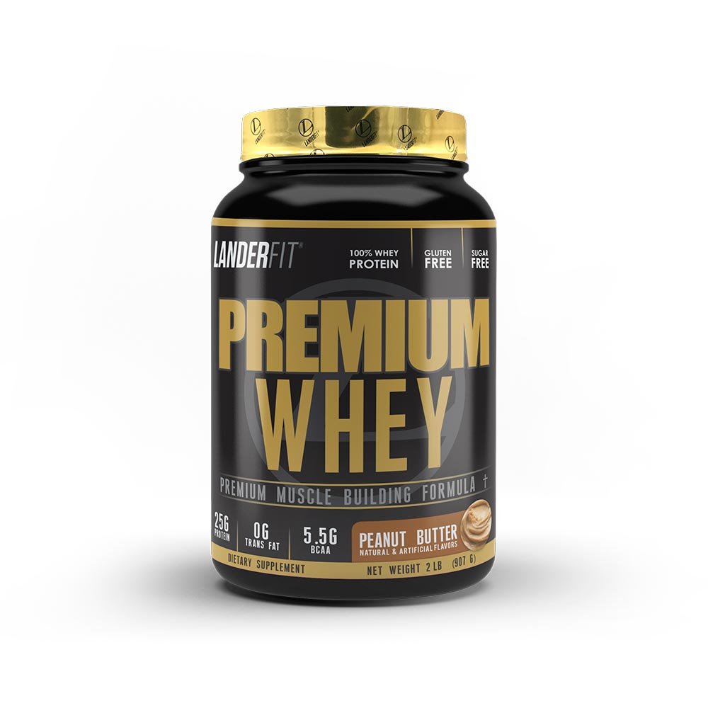 Landerfit Premiun Whey Peanut B. X 2 Lb