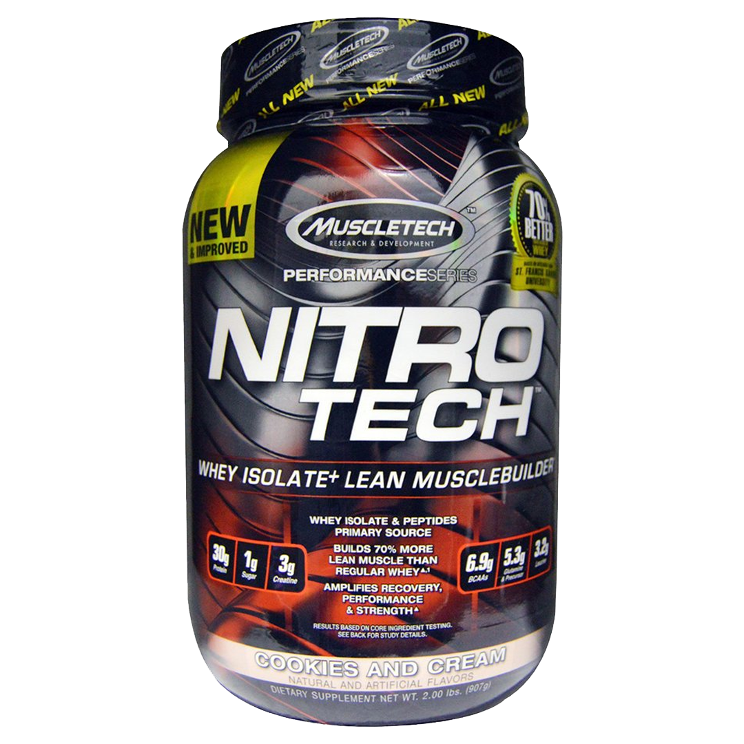 Nitro Tech Cookies And Cream Muscletech X 907 Gr.