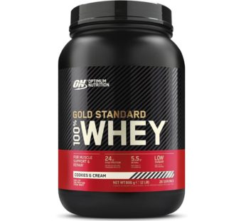 Gold Standard 100% Whey sabor Cookies & Cream Optimum Nutrition x 2Lb