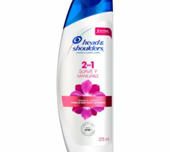 Head & Shoulders 2 En 1 Suave Y Manejable Shampoo X 375ml.