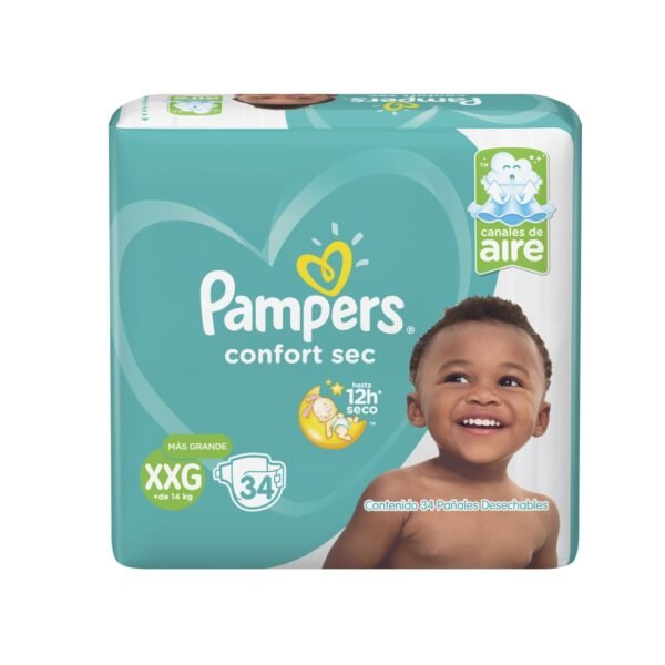 Pampers Confort Sec Xxg X 34 Unid.
