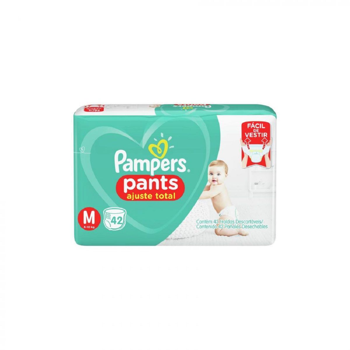 Pampers Pants Ajuste Total M X 42 Unid