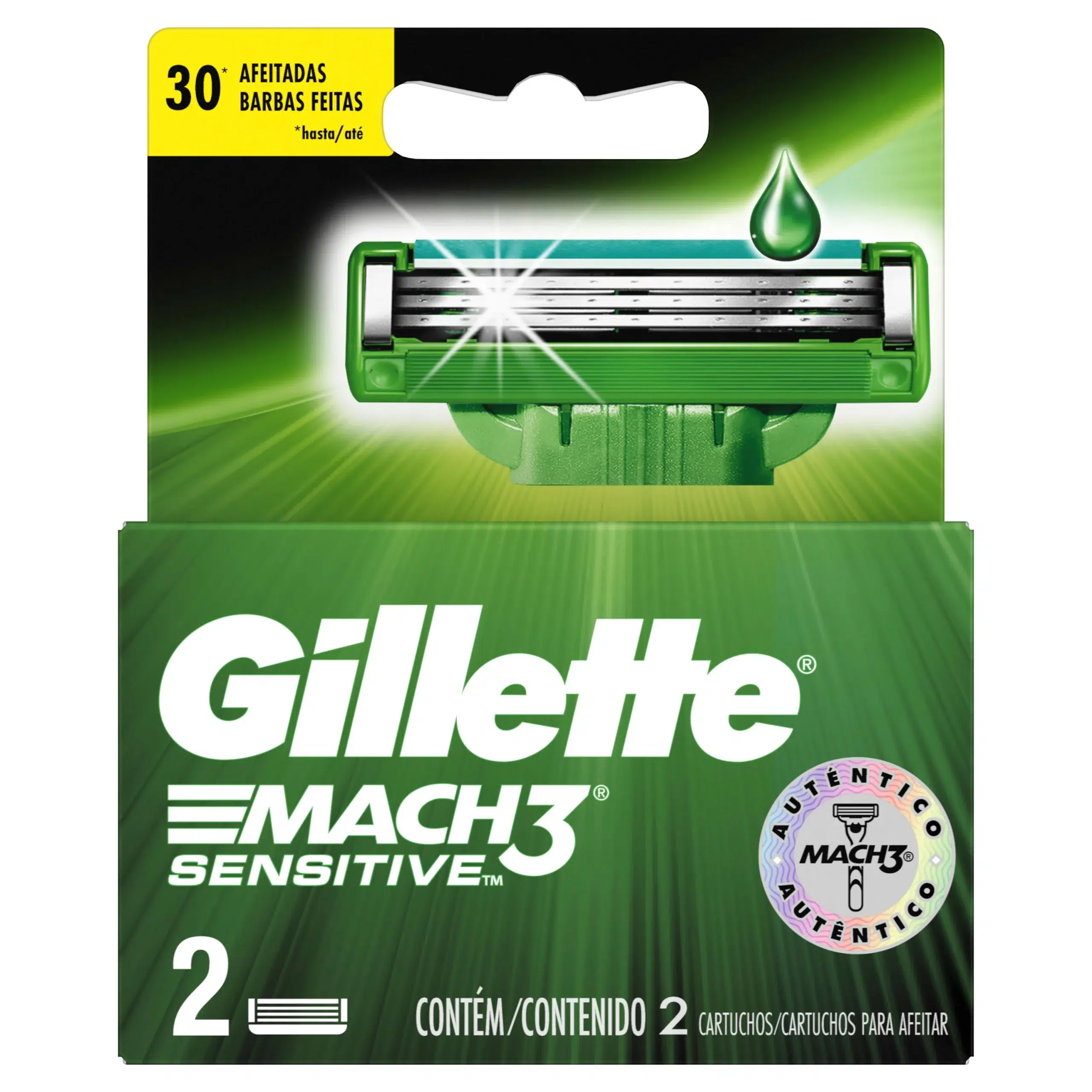 Gillette MACH3 Sensitive Repuesto X 2 Unidades.