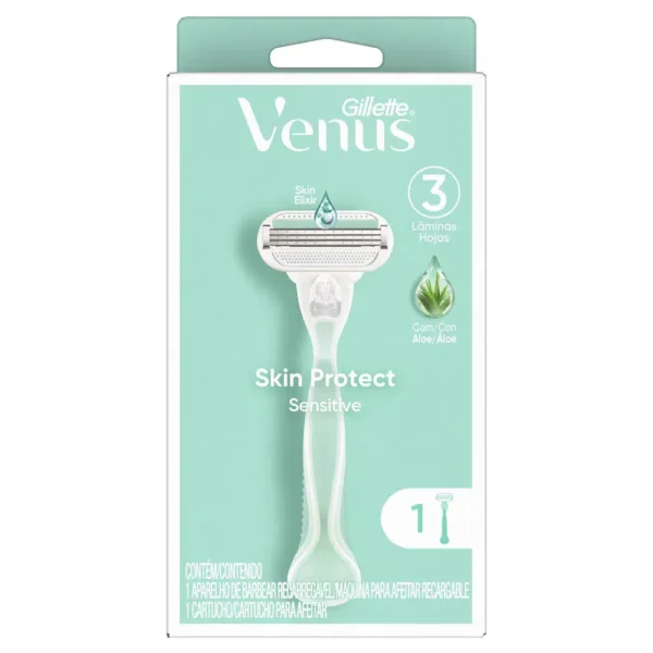 Gillette Venus Skin Protect Sensitive Maquinilla Para Depilación Recargable