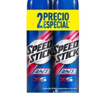 Speed Stick Deo 24/7 X5 Spray X 2 Unid