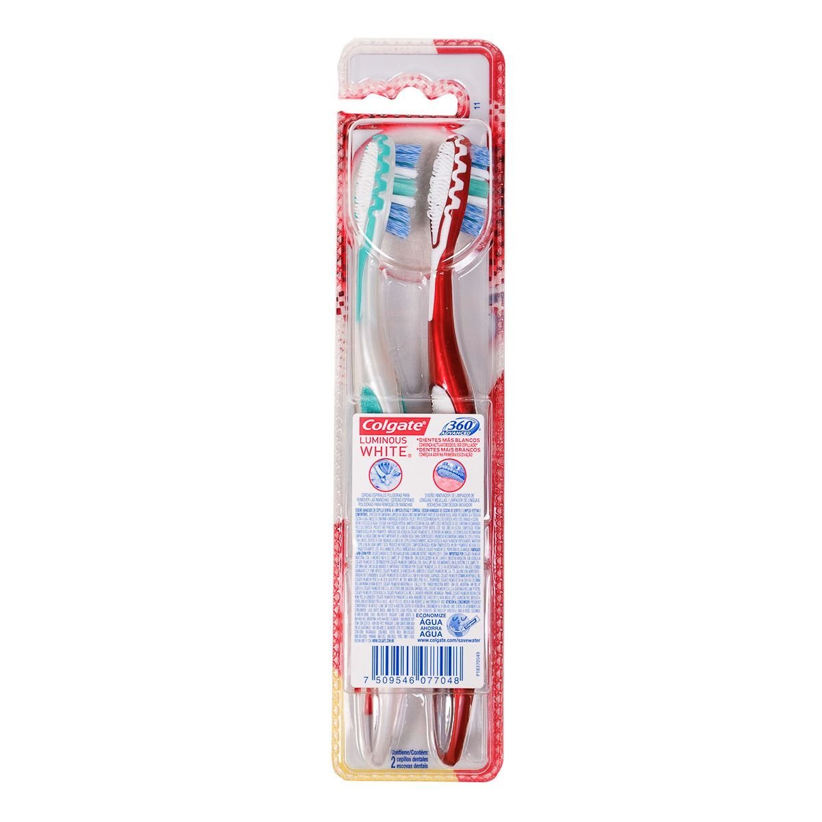 Colgate Cep. 360º Luminous White X 2pack