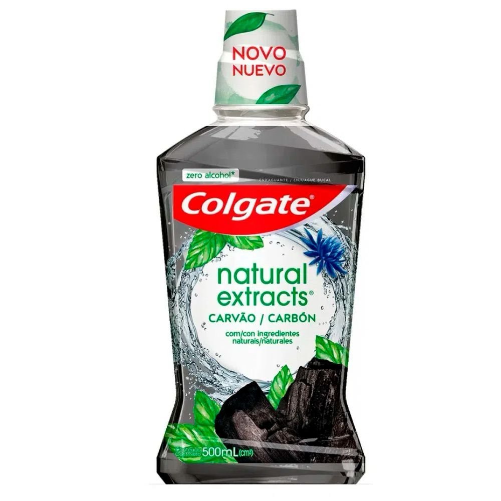 Colgate Enjuague Bucal Nat. Carbon 500ml
