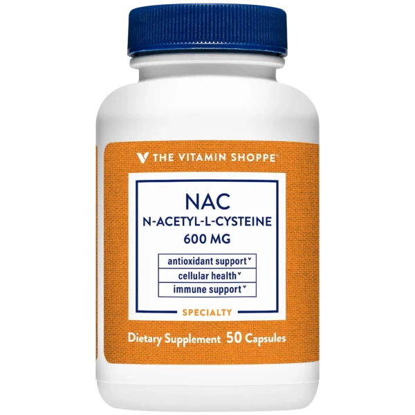 The Vitamin Shoppe Nac 600 Mg. Fco. X 50 Caps.