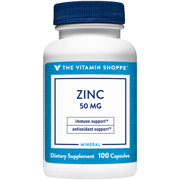 The Vitamin Shoppe Zinc 50 Mg Fco. X 100 Caps.