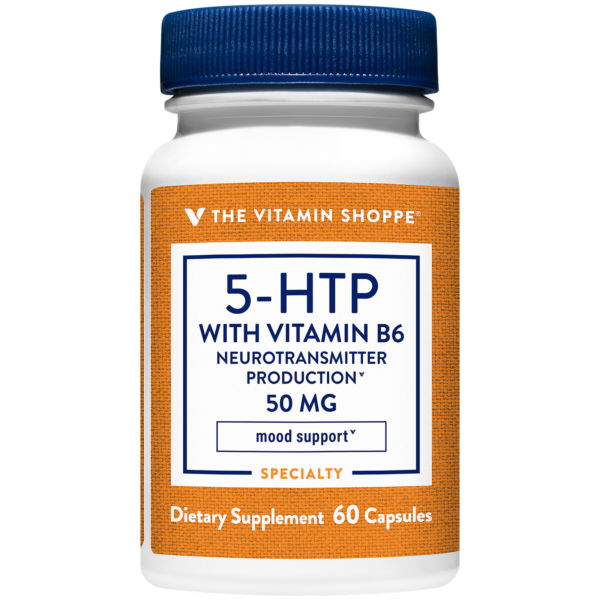 The Vitamin Shoppe 5-Htp Vitamin B6 50mg X 60 Caps.