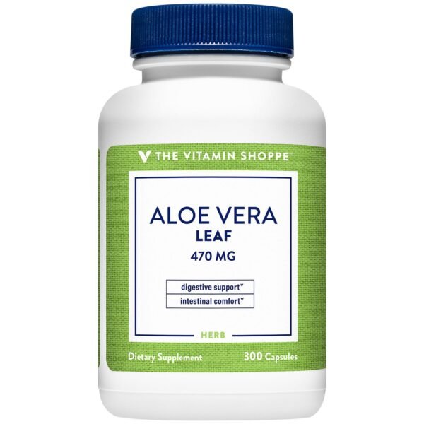 The Vitamin Shoppe Aloe Vera Leaf 470 Mg X 300 Caps.