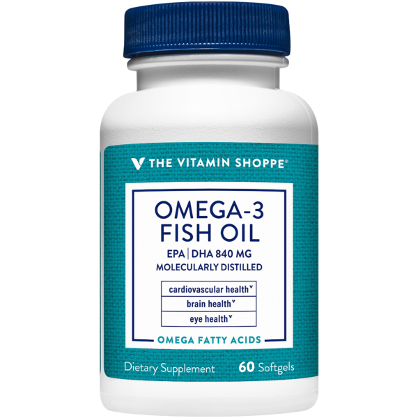 The Vitamin Shoppe Omega-3 Fish Oil 600/240 X 60 Soft.