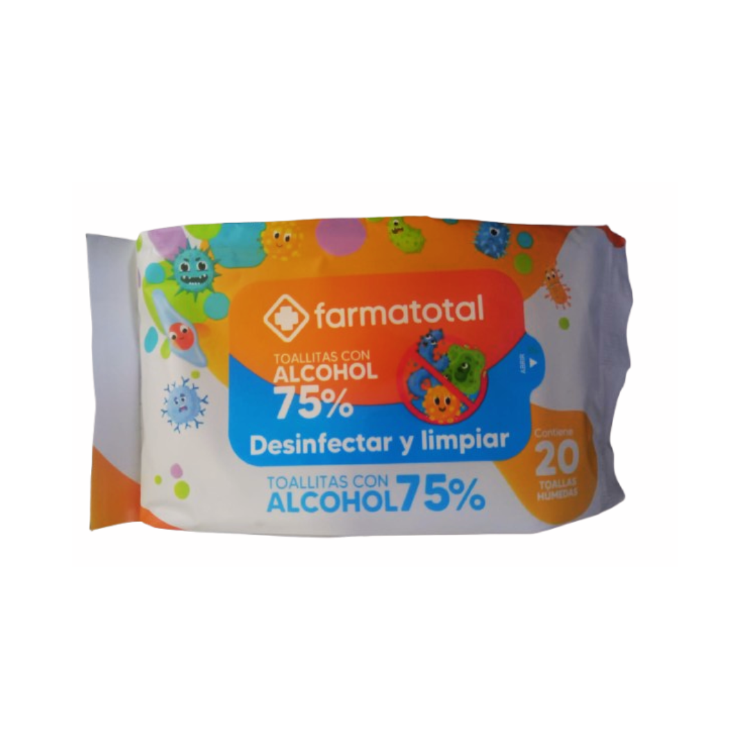 Farmatotal Toallitas C/ Alcohol X 20 Un