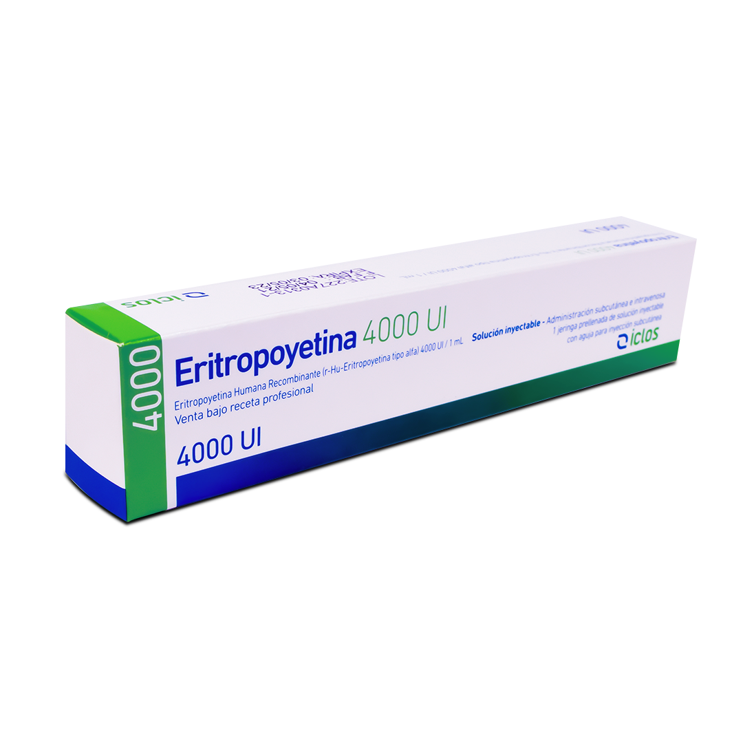 Eritropoyetina Iclos 4000 Ui Iny  X 1 Ml