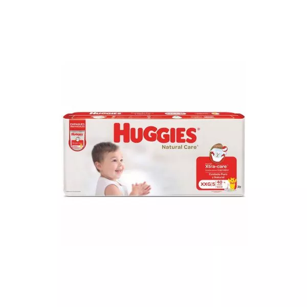 Huggies Natural Care Unisex Xxg X 40 Un