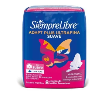 Siempre Libre Adapt Plus Ultrafina Suave X 8 Unidades.