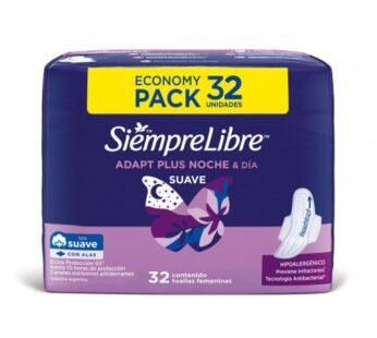 Siempre Libre Adapt Plus Noche y Día Suave X 32 Unidades.