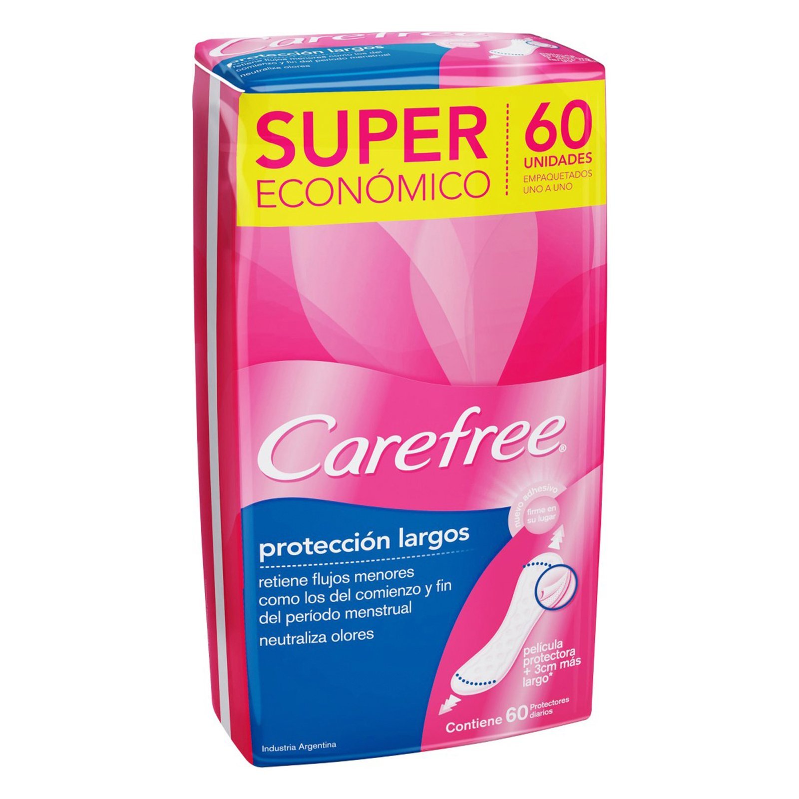 Carefree Long Protectores Diarios Con Perfume X 60 Unidades.