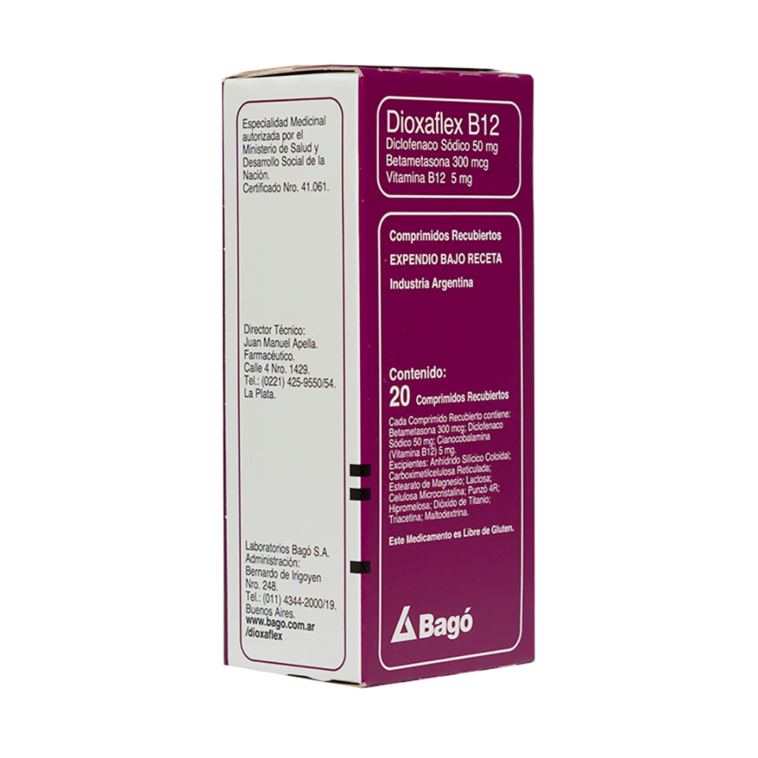 Dioxaflex B12 Caja X 20 Comp.
