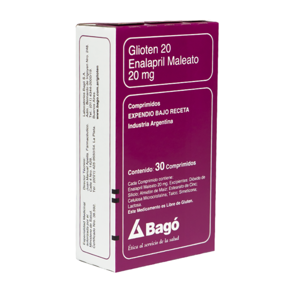 Glioten 20 Mg Caja X 30 Comp.
