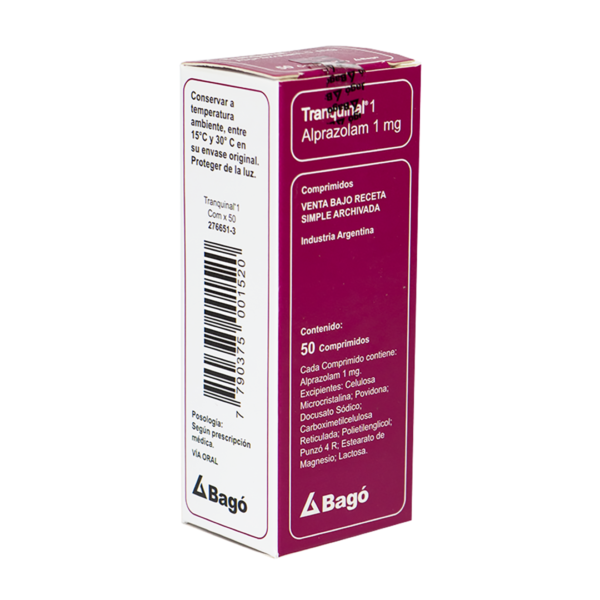 Tranquinal 1 Mg. © Caja X 50 Comp.