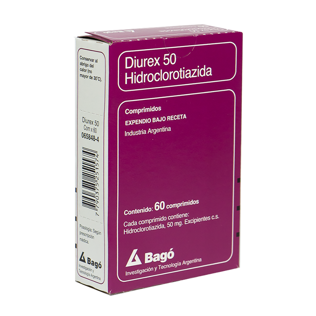 Diurex 50 Mg. Caja X 60 Comp.