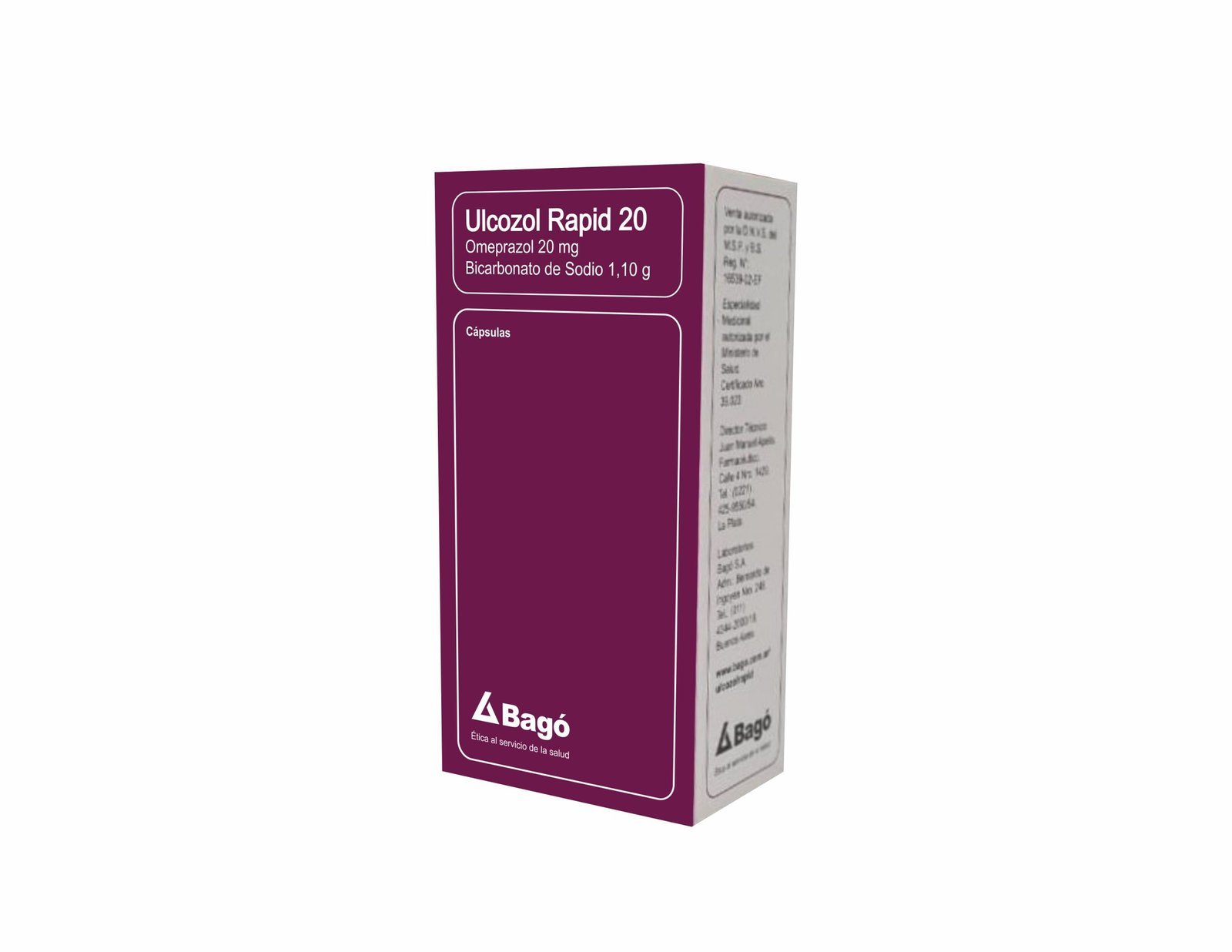 Ulcozol Rapid 20 Mg Caja X 28 Caps.