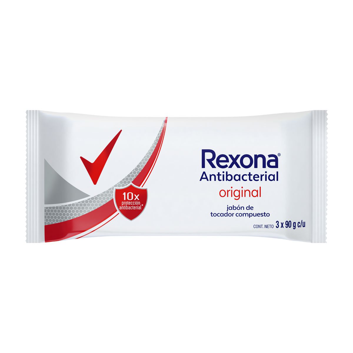 Rexona Jab. Antibac Original 3 Un X 90gr