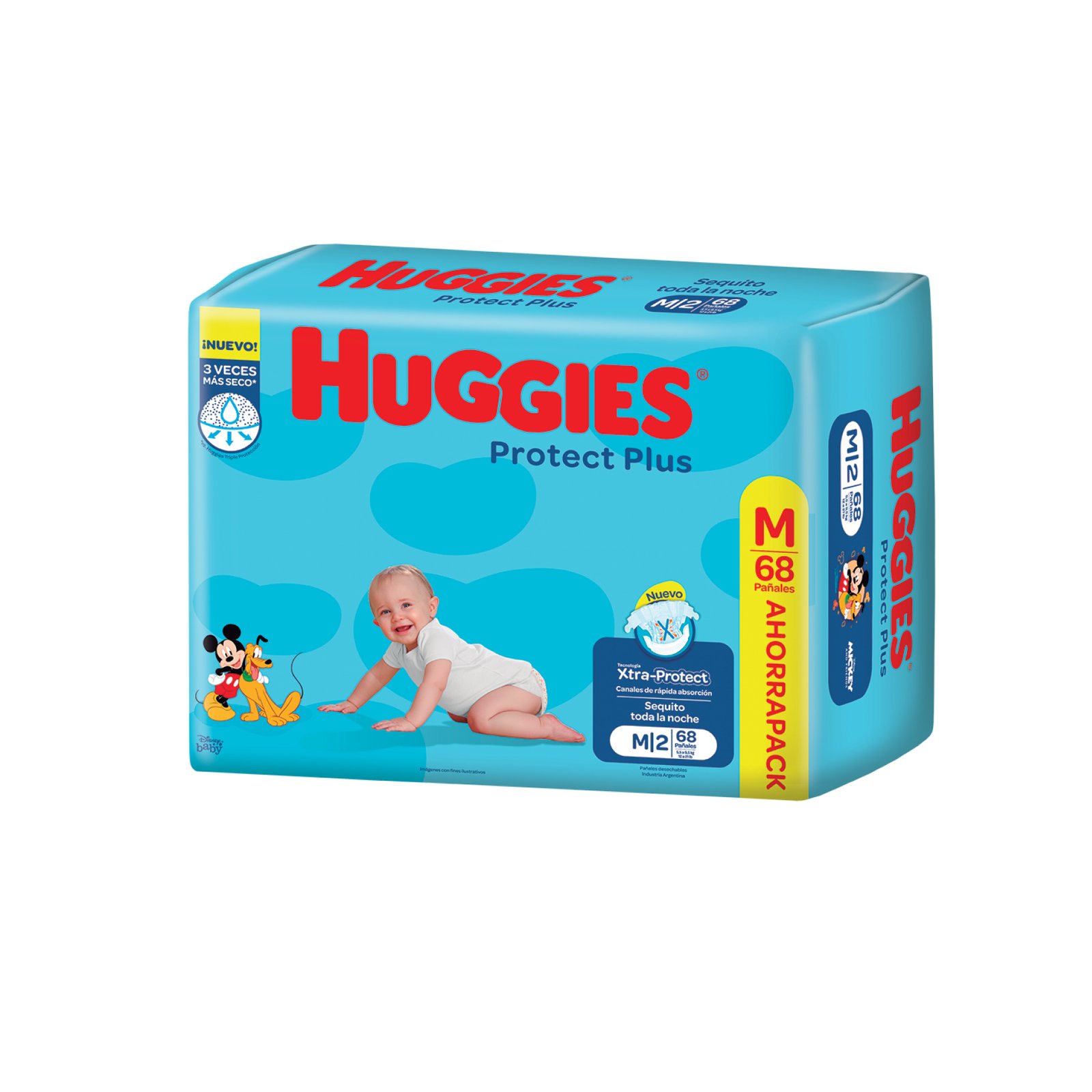 Huggies Protec Plus M X 68 Un