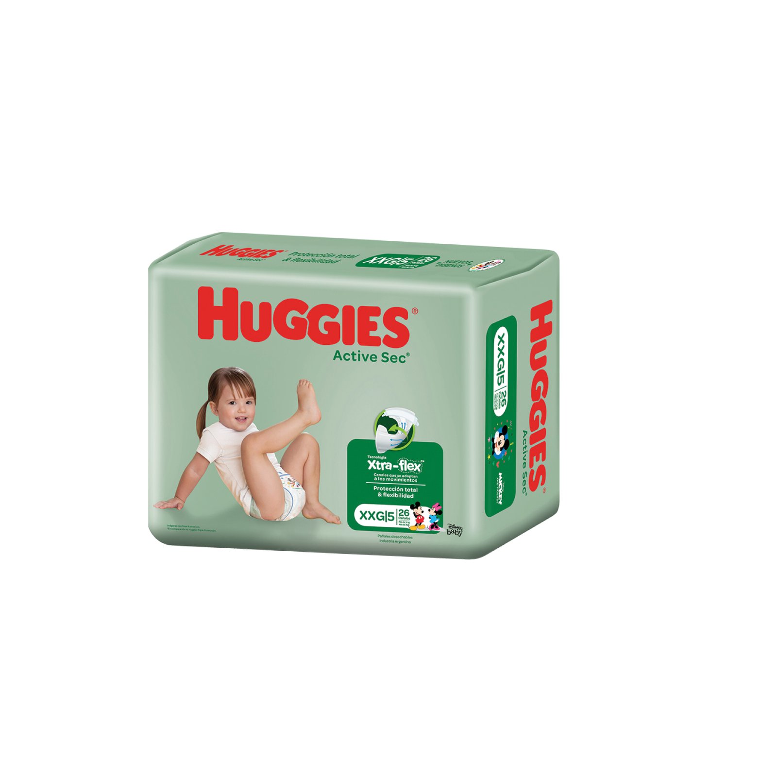 Huggies Active Sec Xtra Flex Xxg X 26 Un